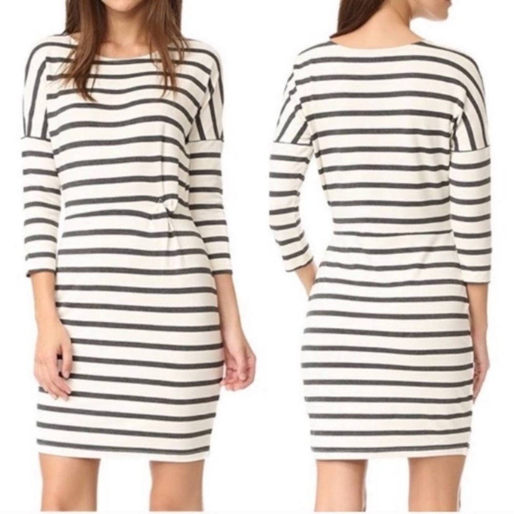Cupcakes & Cashmere Dress Everest Striped Knot Dress Womens Medium